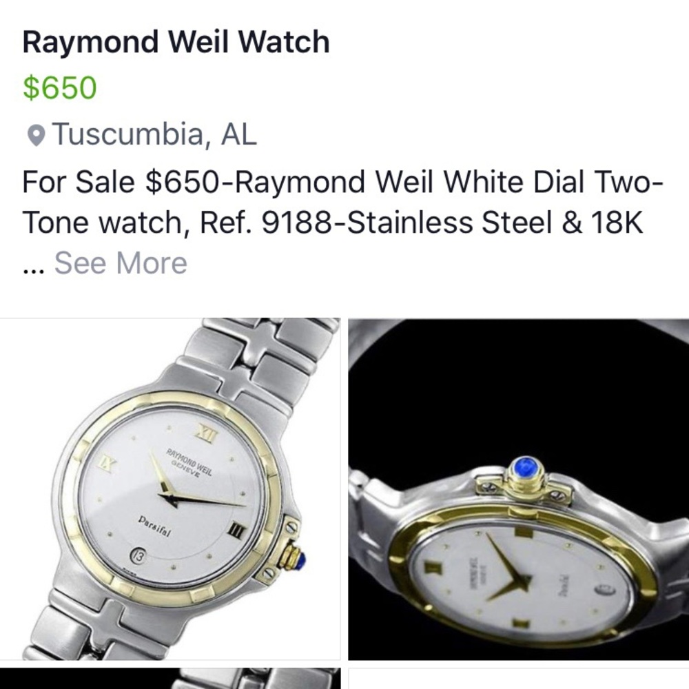 Raymond Weil Watch mint condition